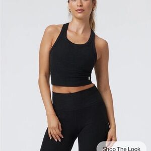 Vuori Women's Heather Black Elevation Racerback Tank sz XS